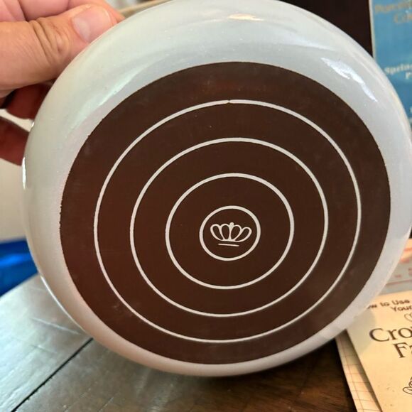 New Vintage In Box: Crowning Fashion Spring Bouquet 1.5 Quart Saucepan NOS - Picture 4 of 5